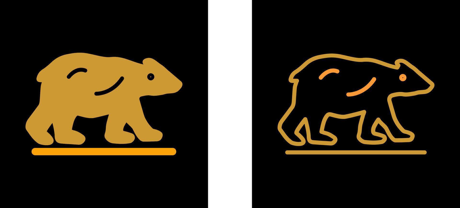 Polar Bear Vector Icon