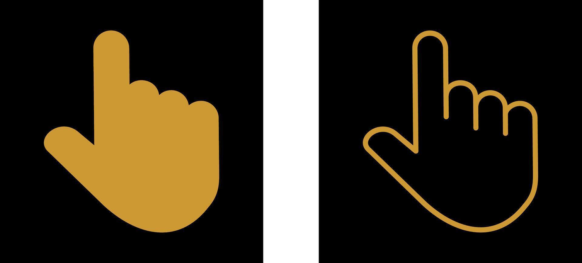 Raised Finger Vector Icon