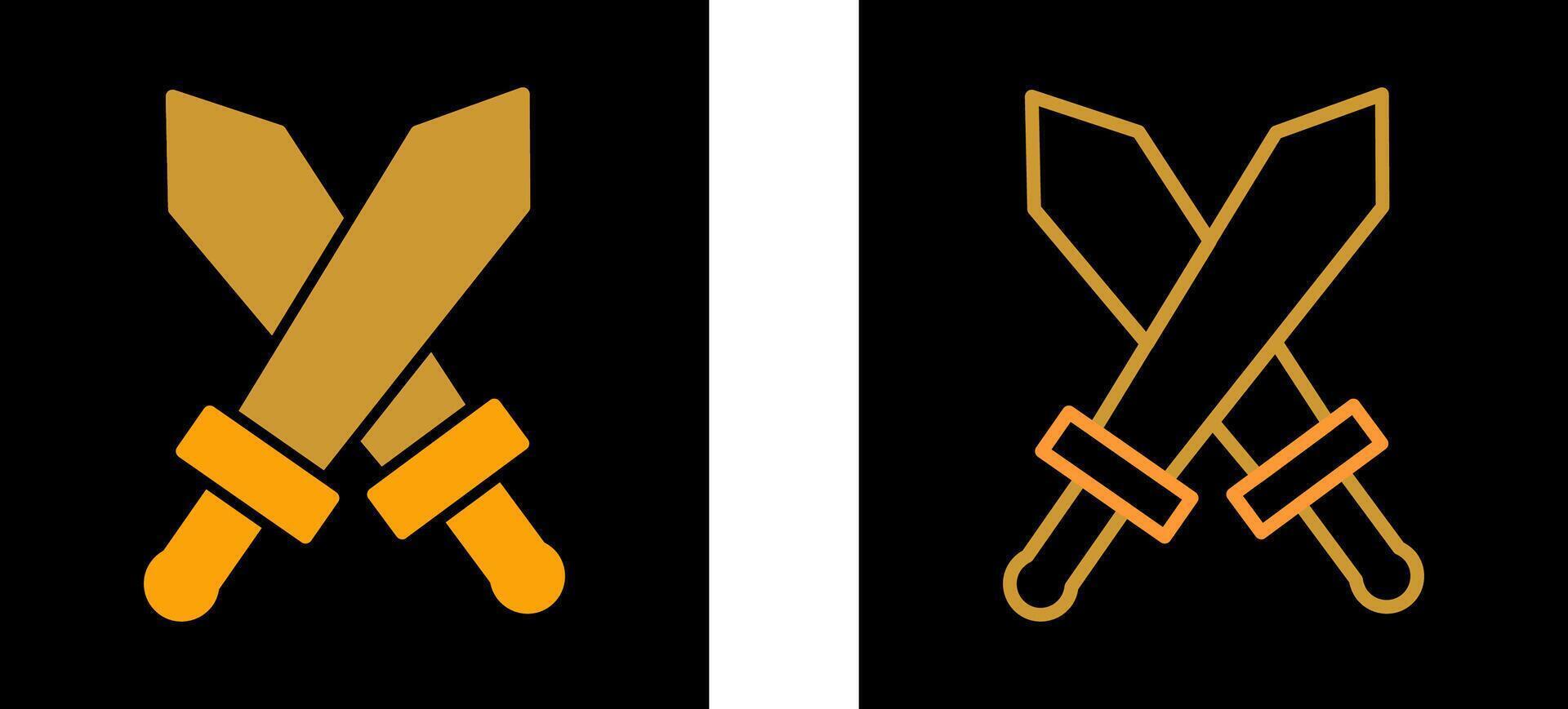 Two Swords Vector Icon