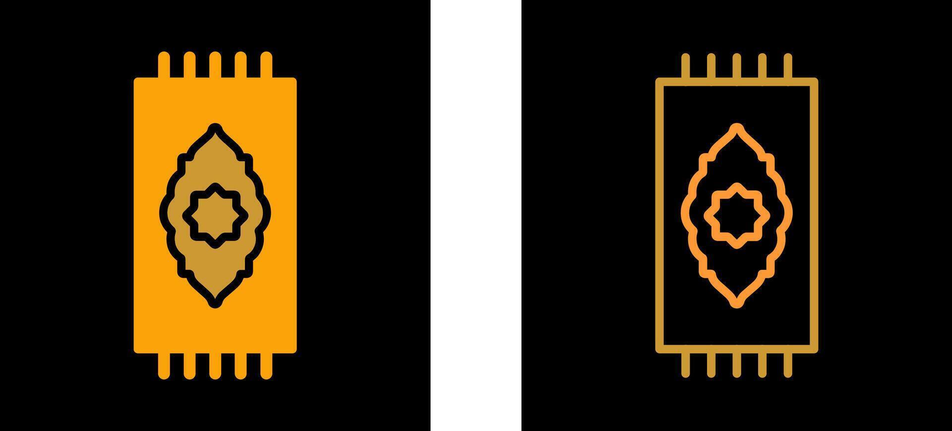 Prayer Rug Vector Icon