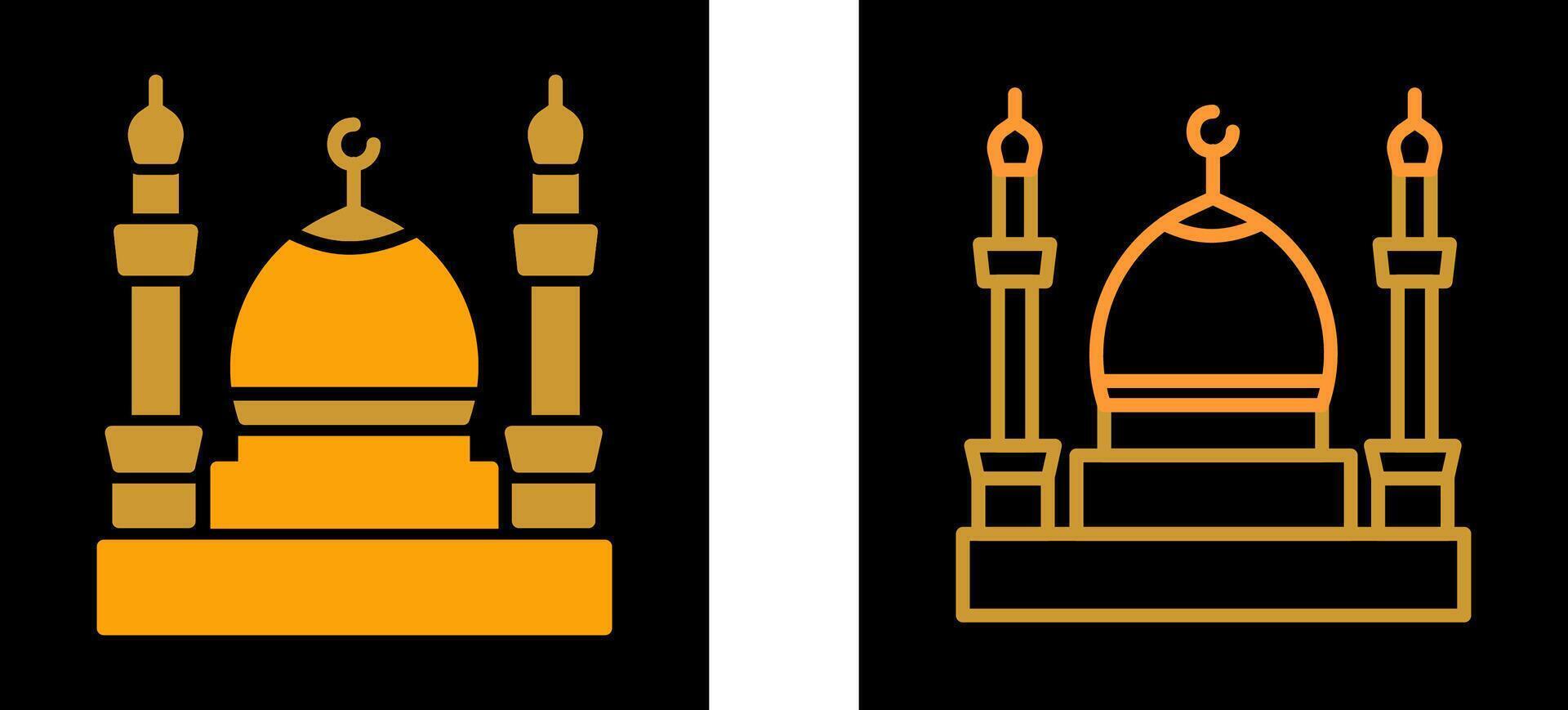 icono de vector de mezquita