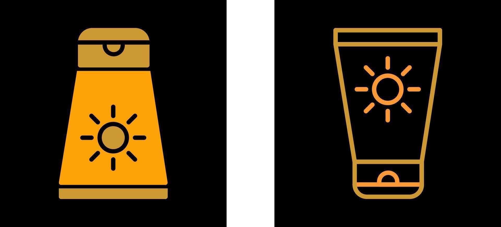 Sun Cream Vector Icon