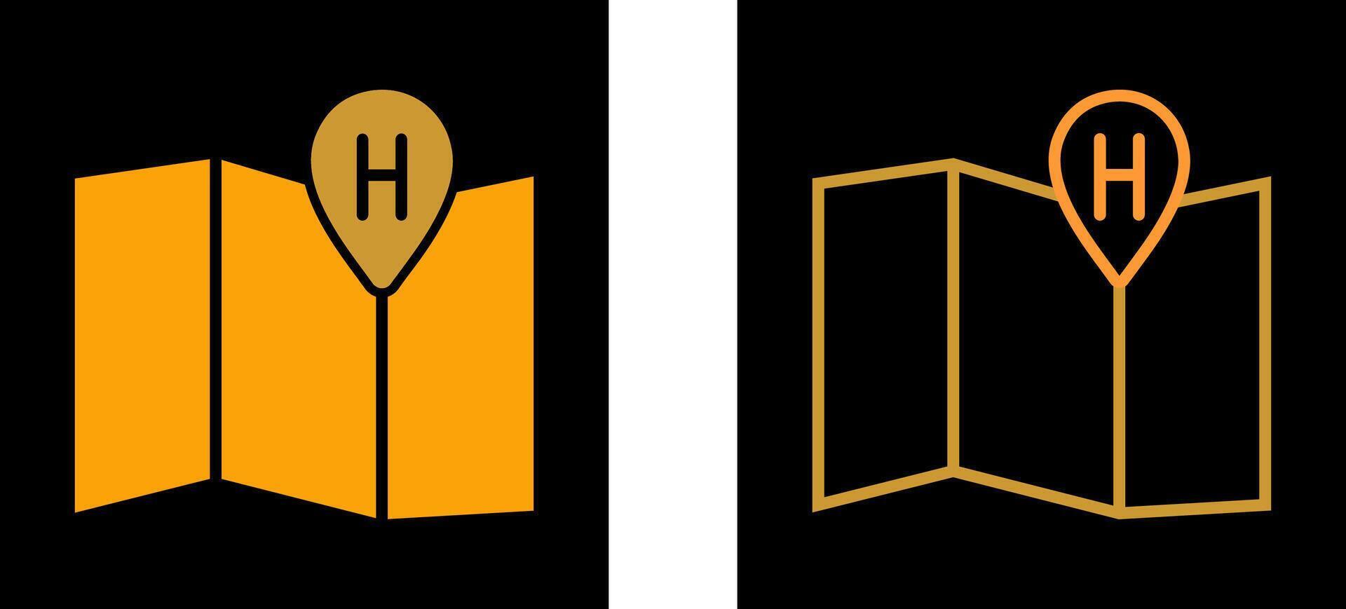 Hotel Location Vector Icon