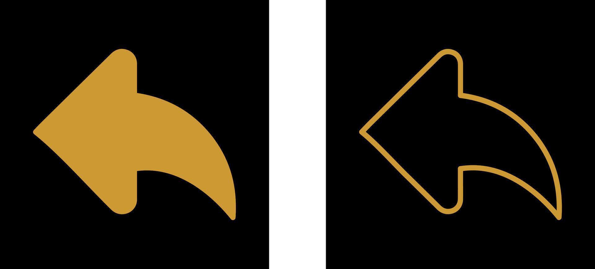 Left Back Arrow Vector Icon