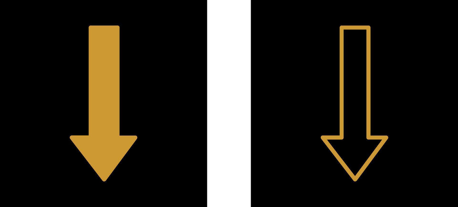 Arrow Down Vector Icon