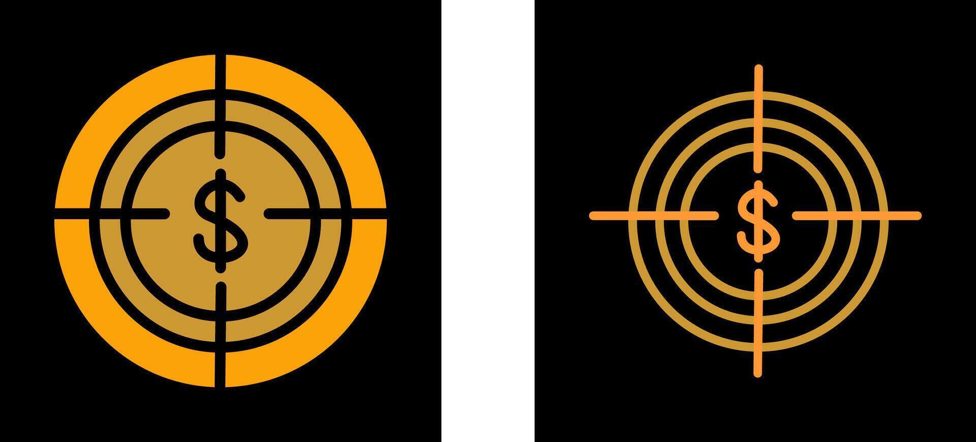 Economic Target Vector Icon