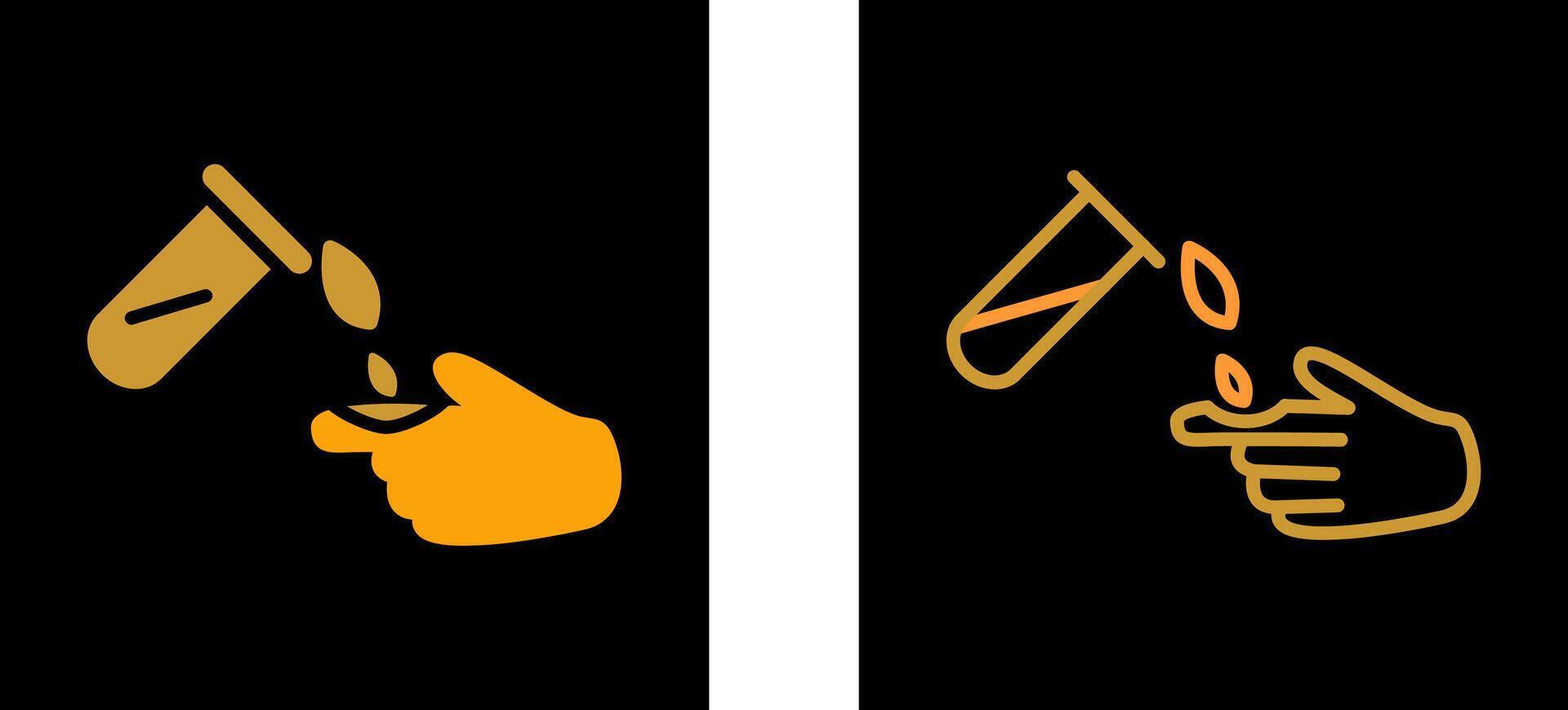 Corrosive Hazard Vector Icon
