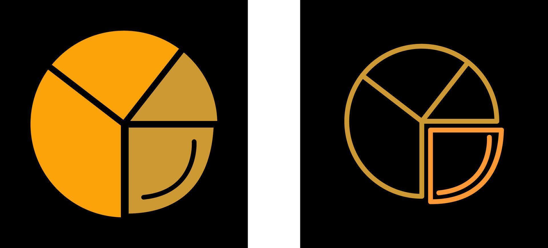 Pie Chart Analysis Vector Icon