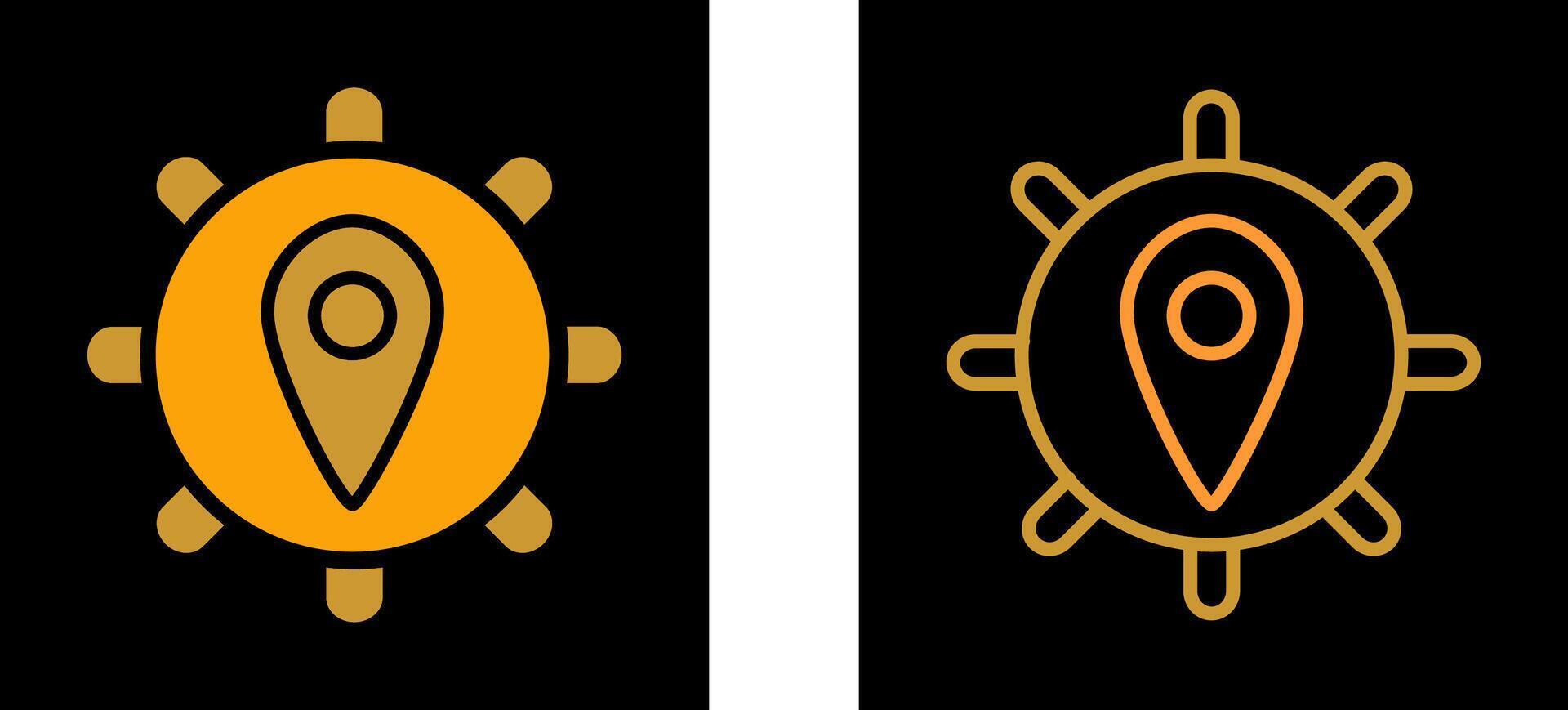 Location Settings Vector Icon