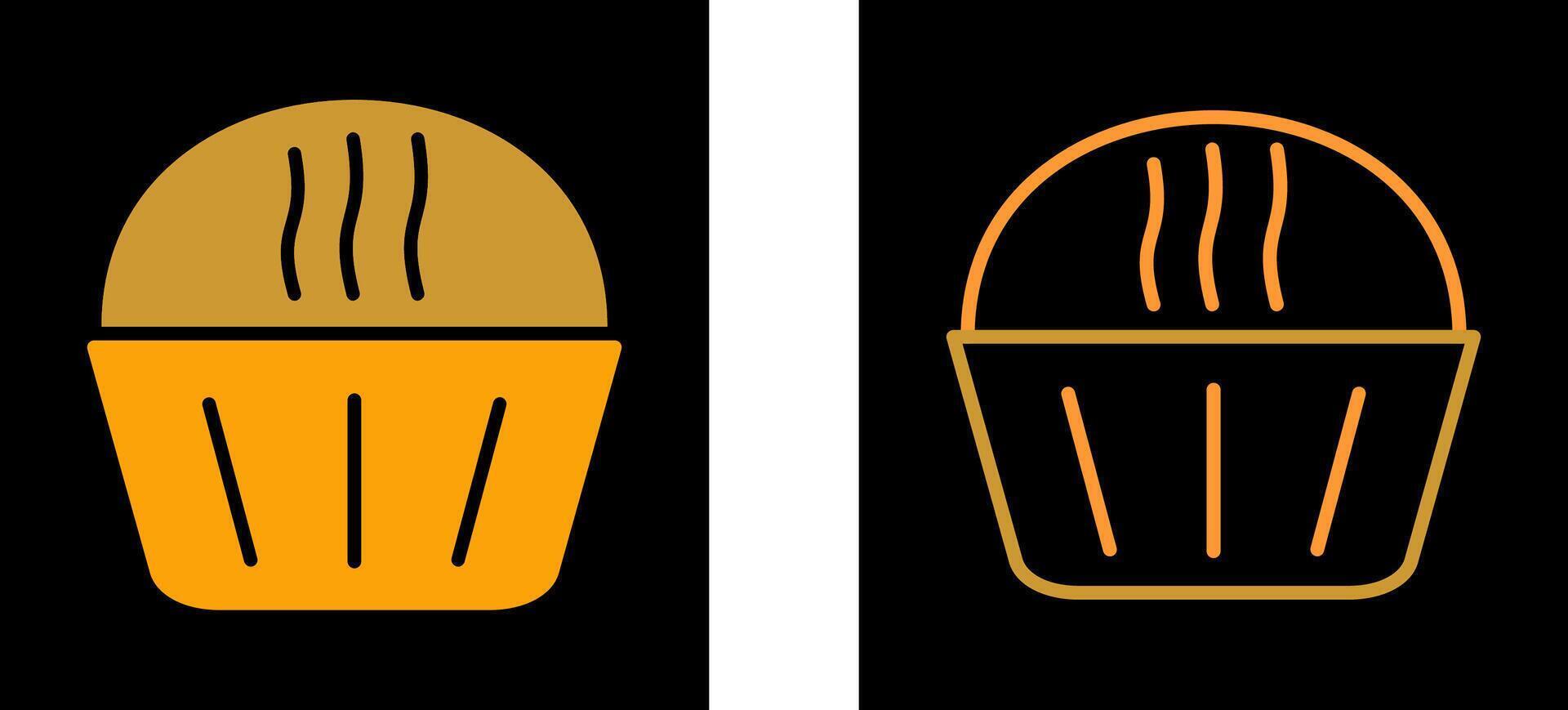 Cream Muffin Vector Icon