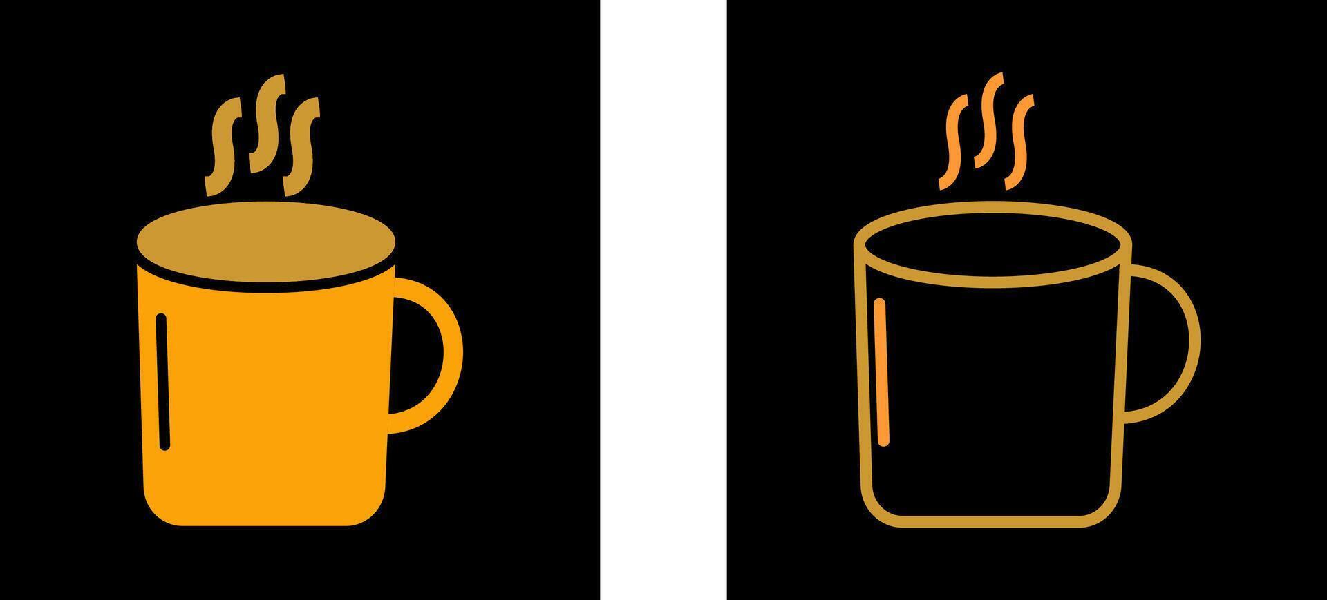 icono de vector de taza de café