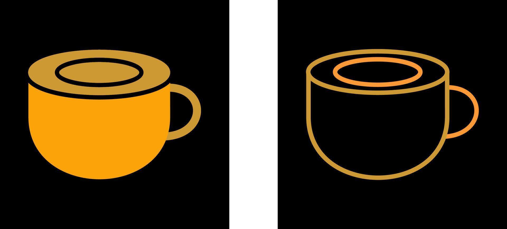 icono de vector de taza de café