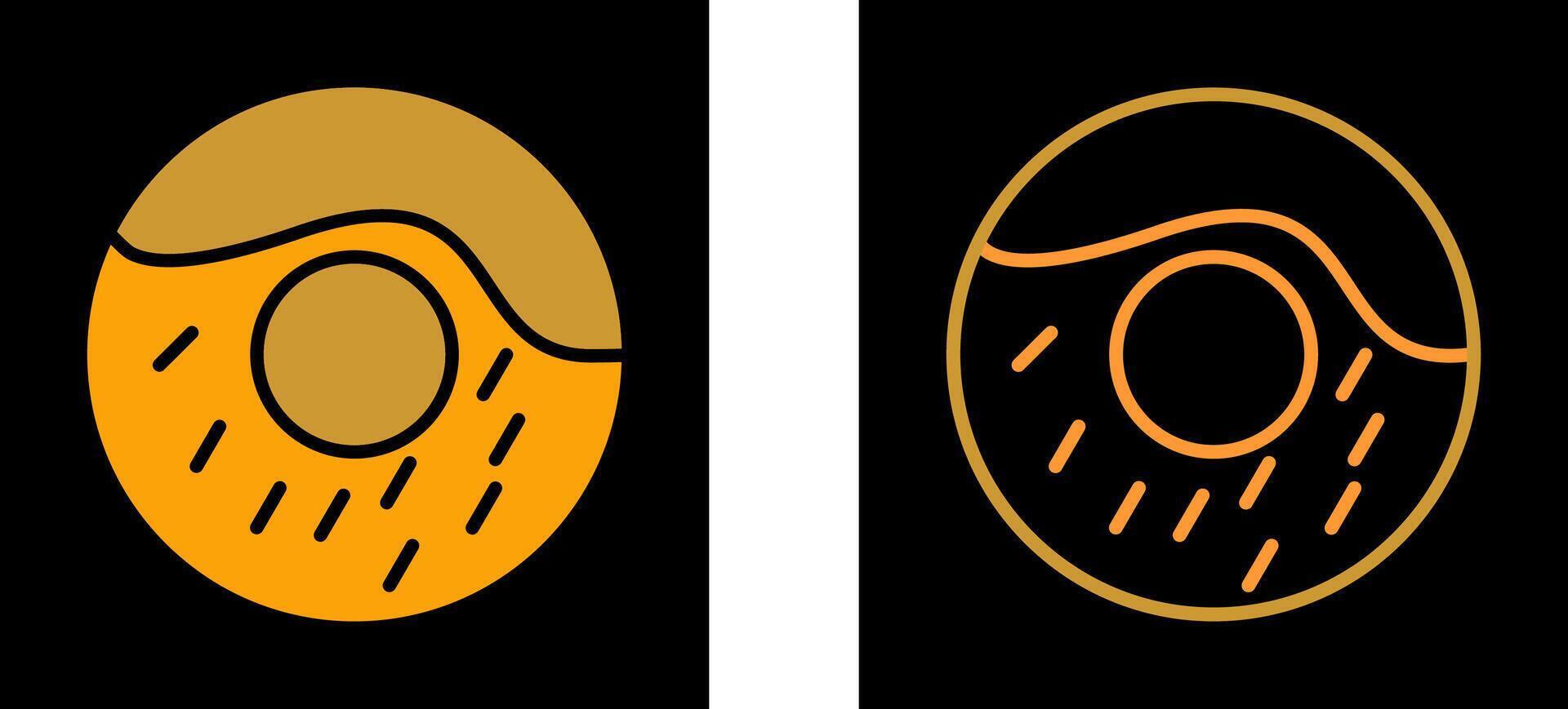 Cream Doughnut Vector Icon