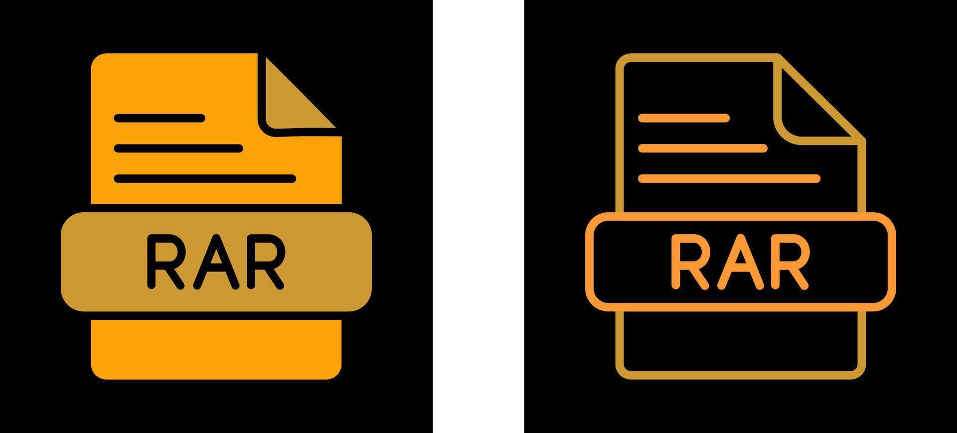 RAR Vector Icon