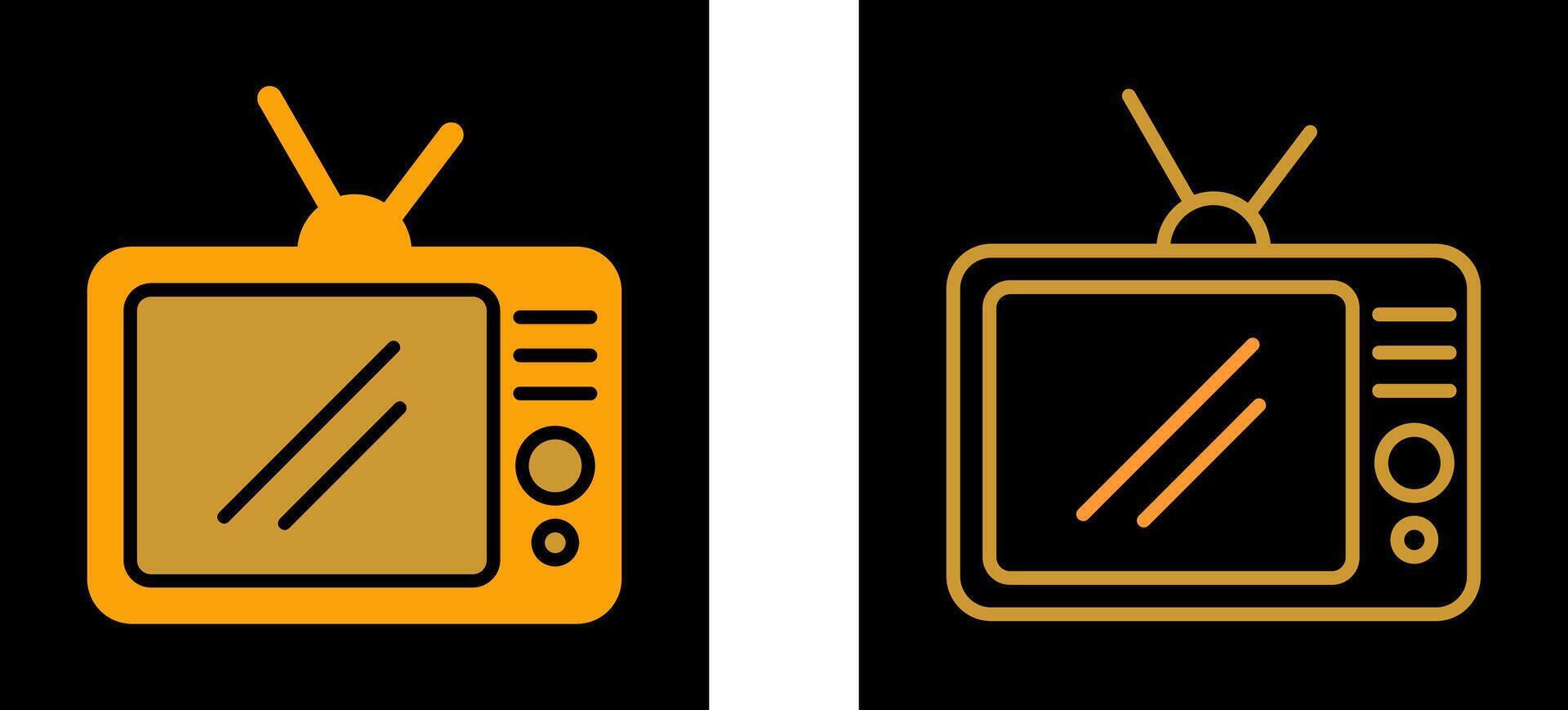 TV Set Vector Icon