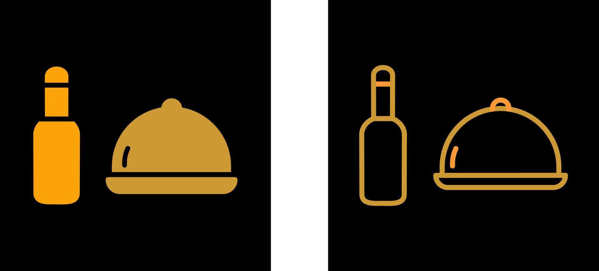 Food and Beer Vector Icon