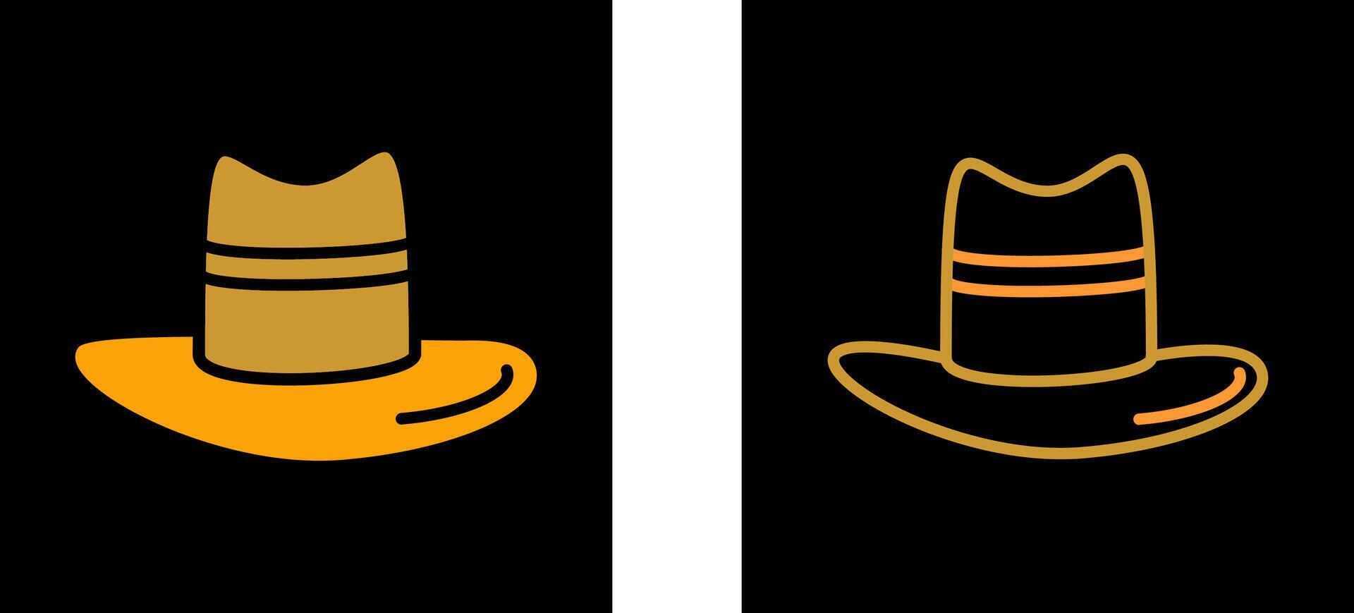 de los hombres sombrero vector icono