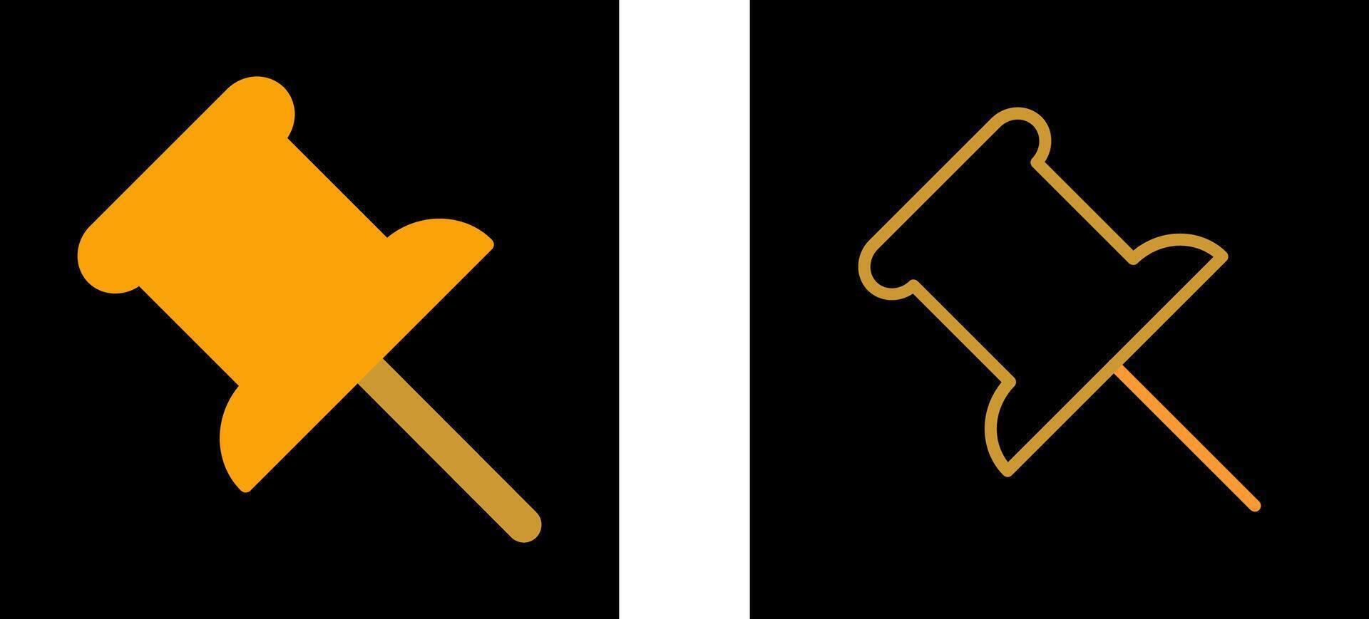 Push Pin Vector Icon