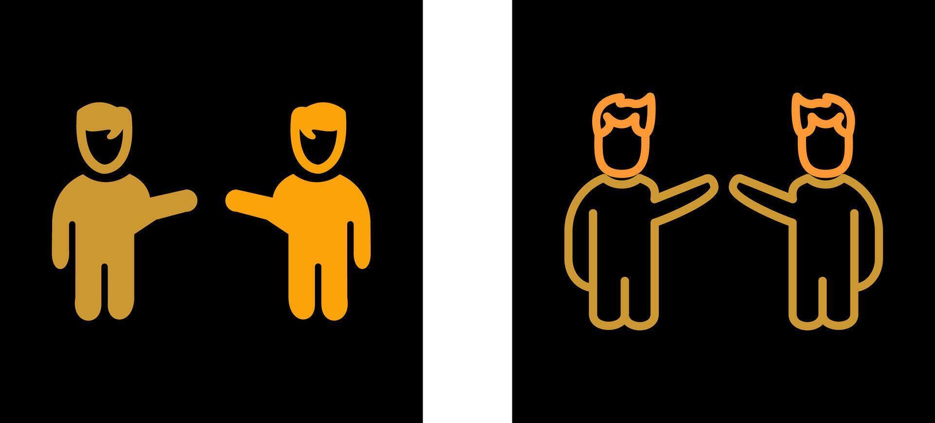 Waving to People Vector Icon