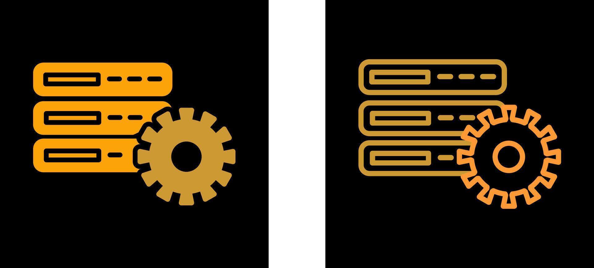 Database Setting Vector Icon