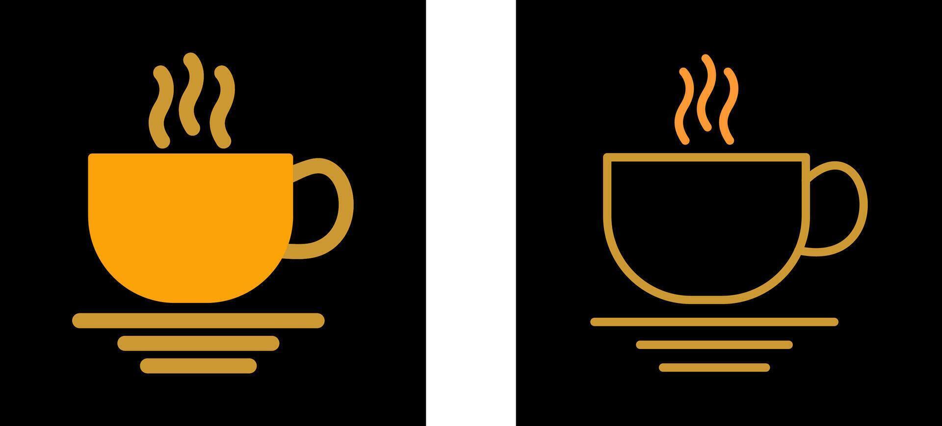 icono de vector de taza de café