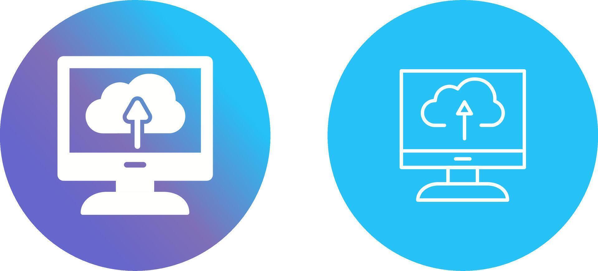 Cloud Backup Vector Icon