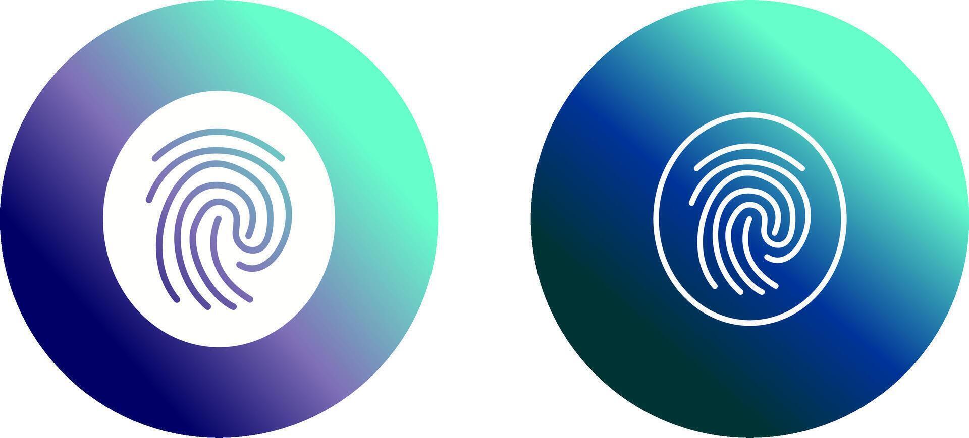 Fingerprint Vector Icon