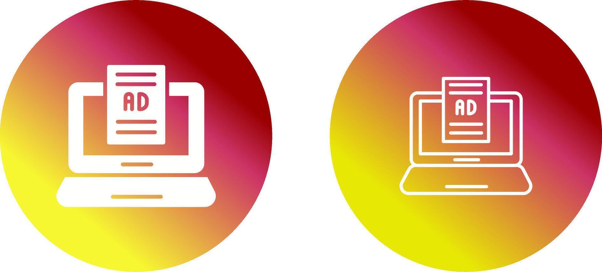 Internet Ads Vector Icon