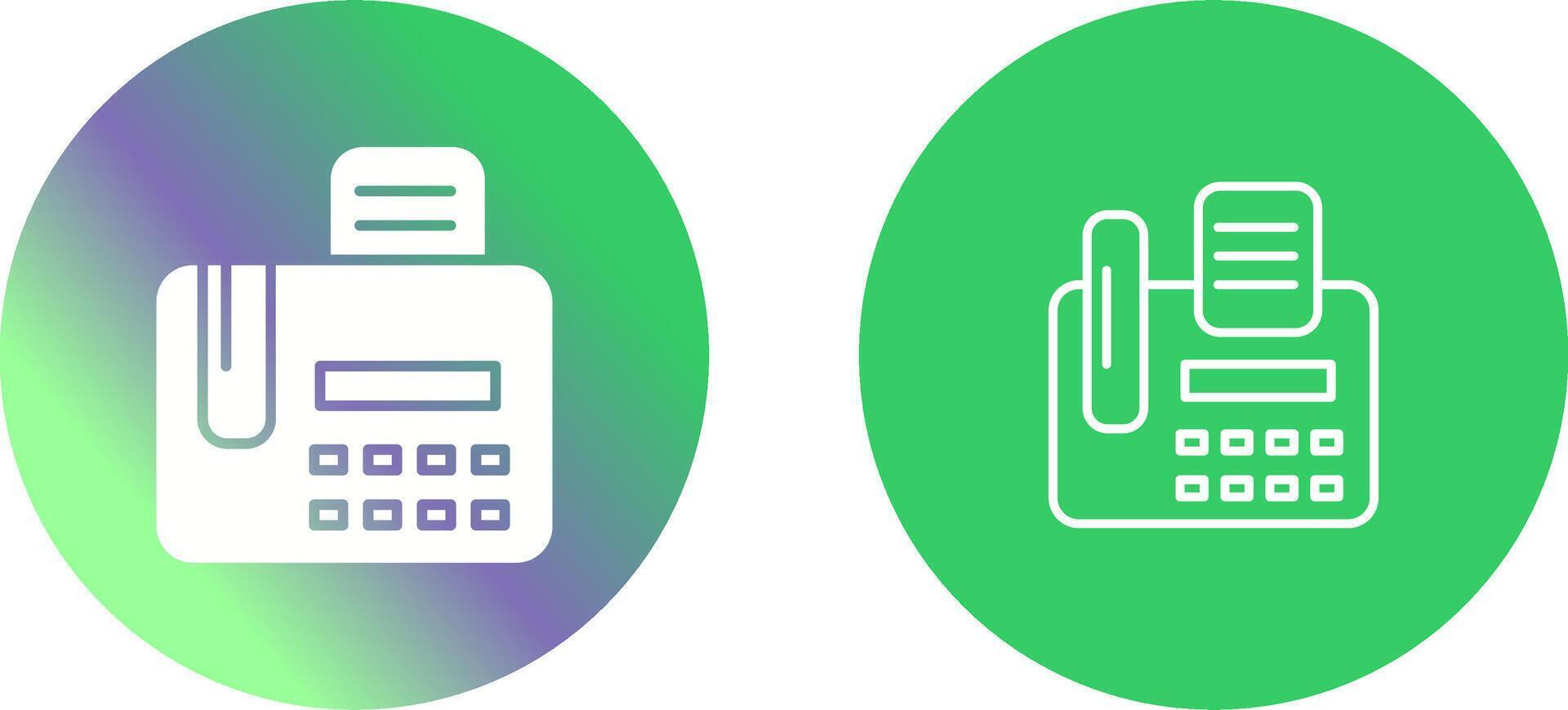 Fax Machine Vector Icon