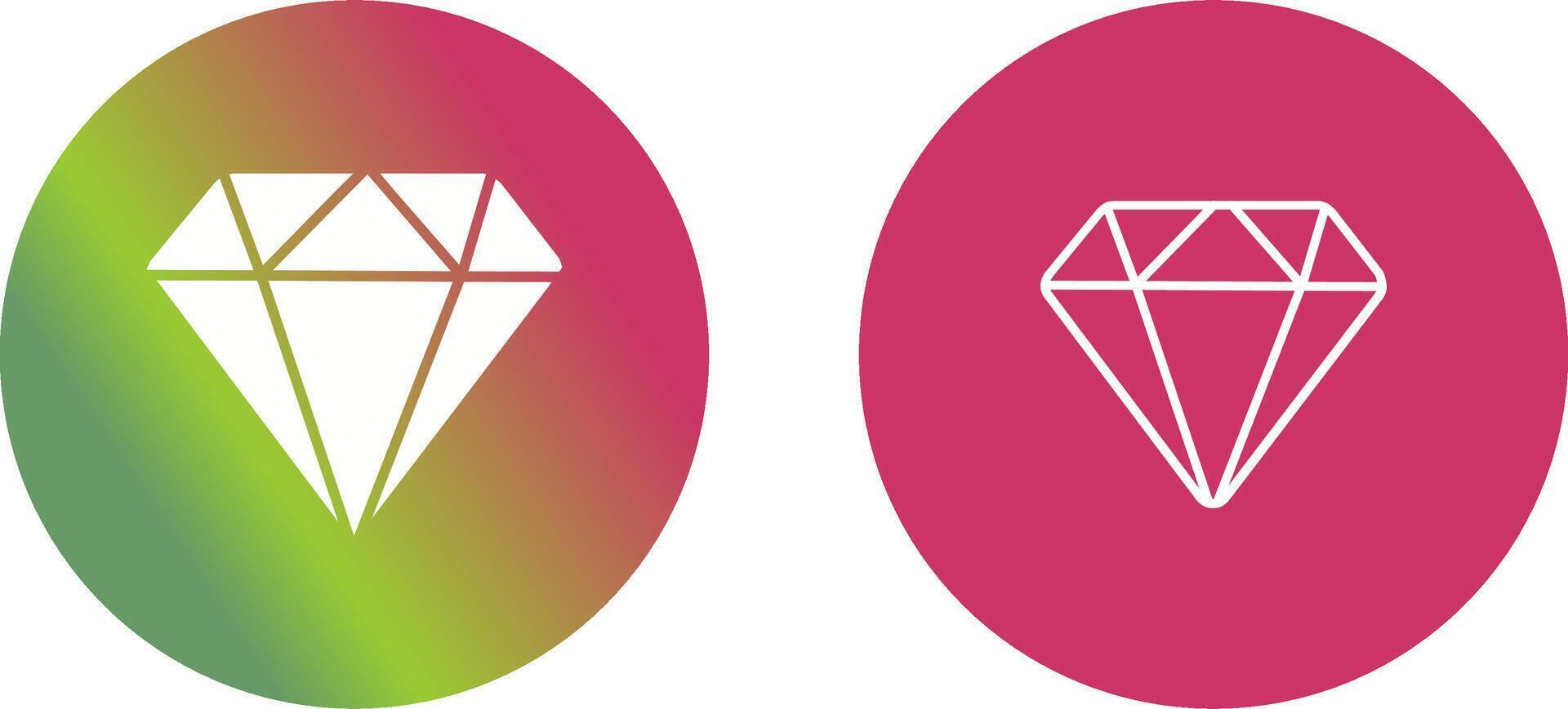 icono de vector de diamante