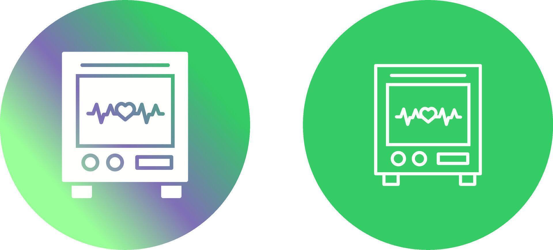 Heart Rate Machine Vector Icon