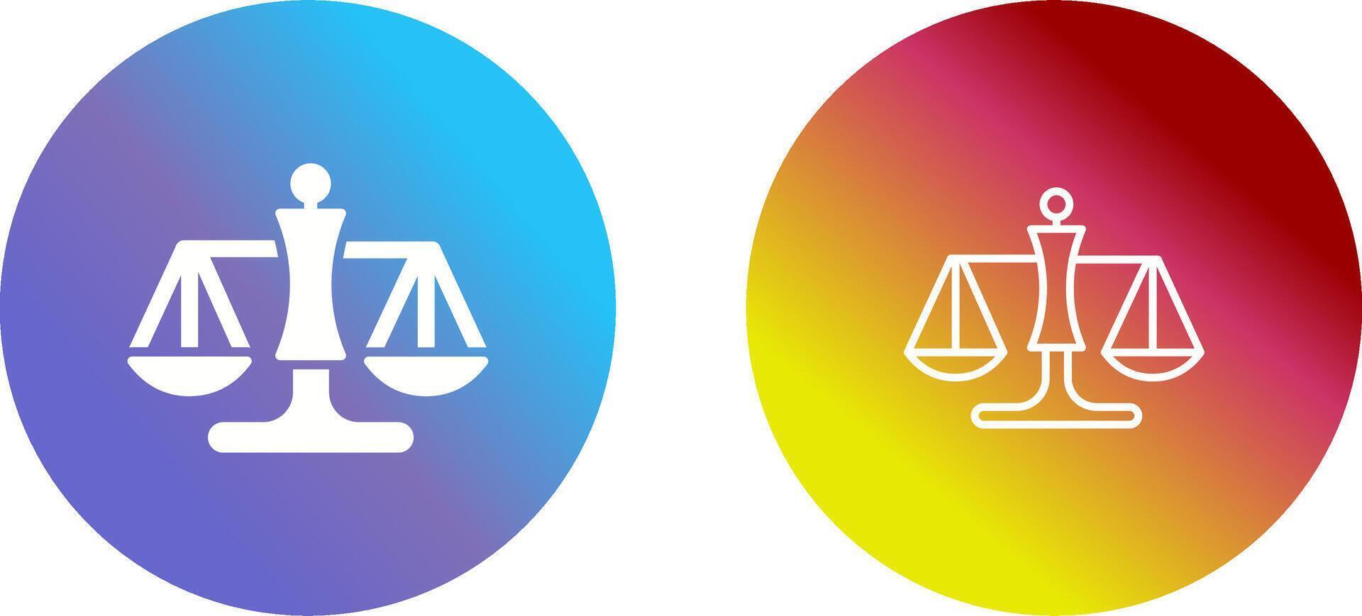 Justice Scale Vector Icon