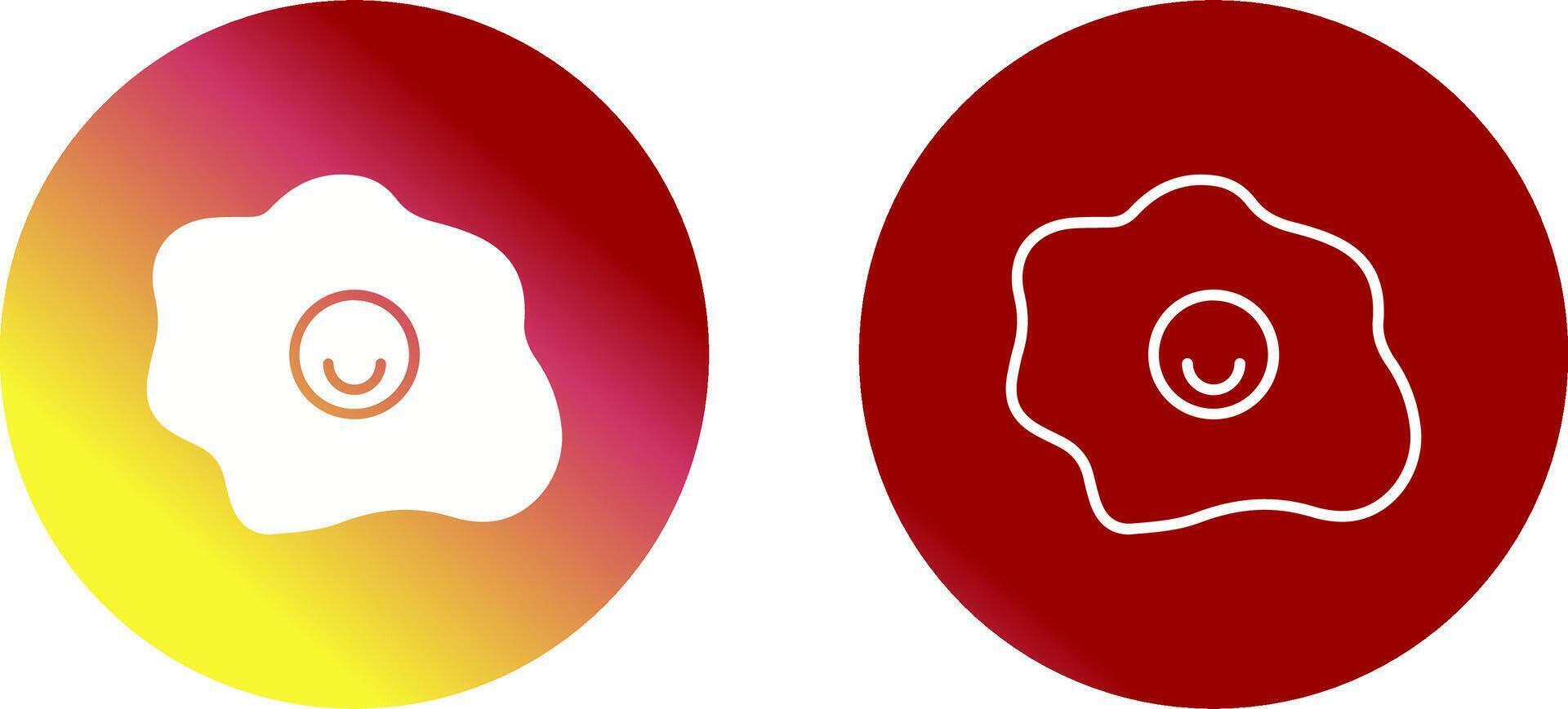Fried Egg Vector Icon