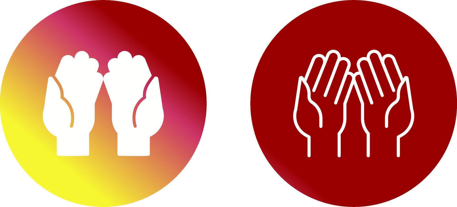 Praying Hands Vector Icon