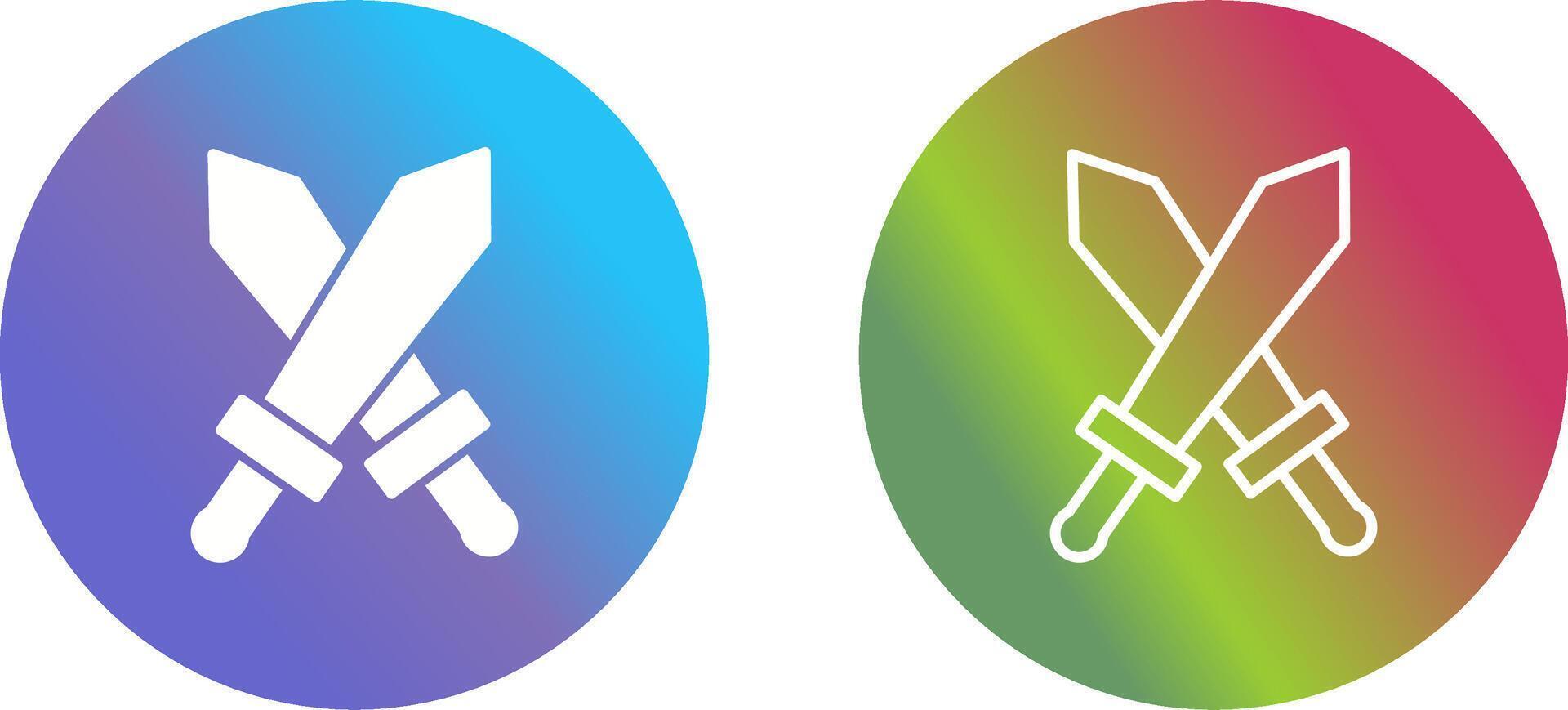 Two Swords Vector Icon