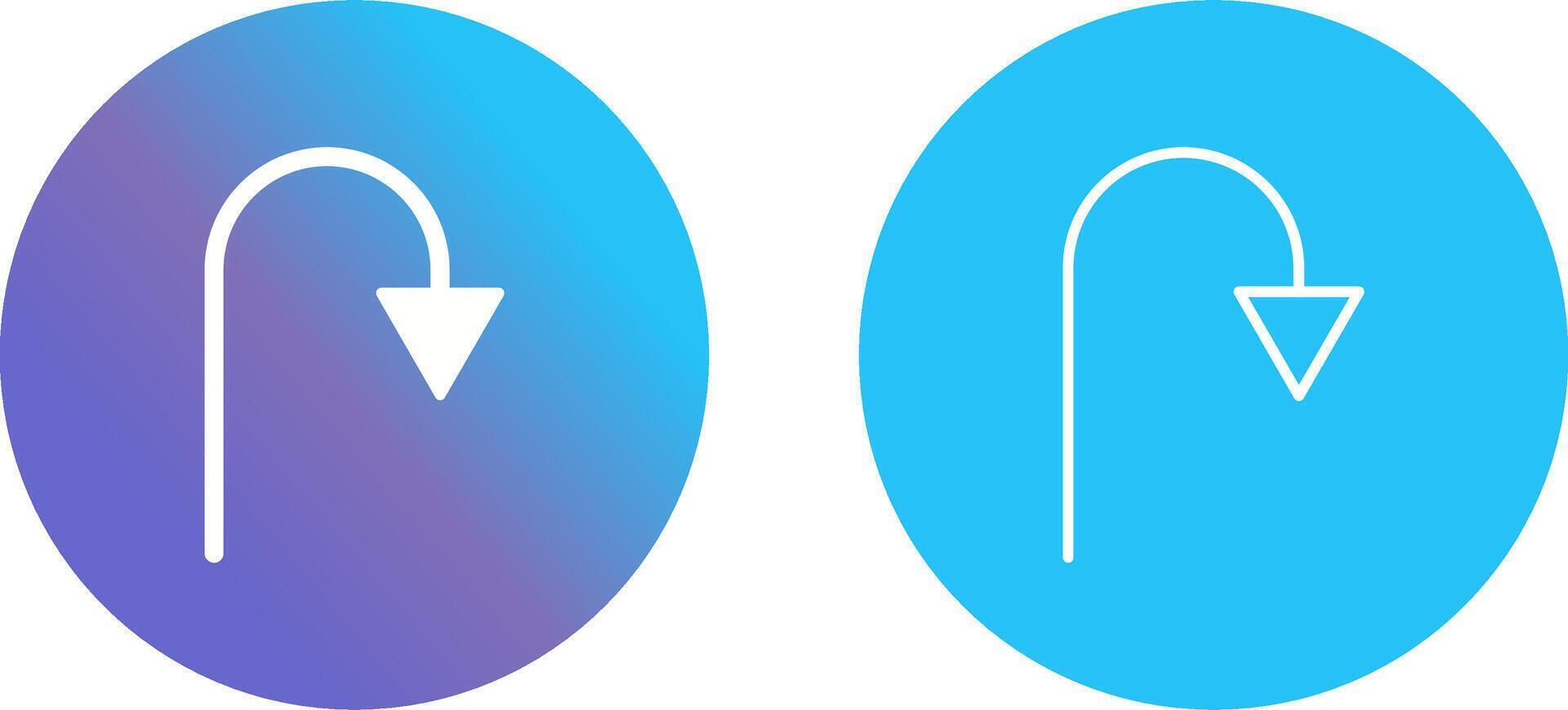 Arrow Pointing Down Vector Icon