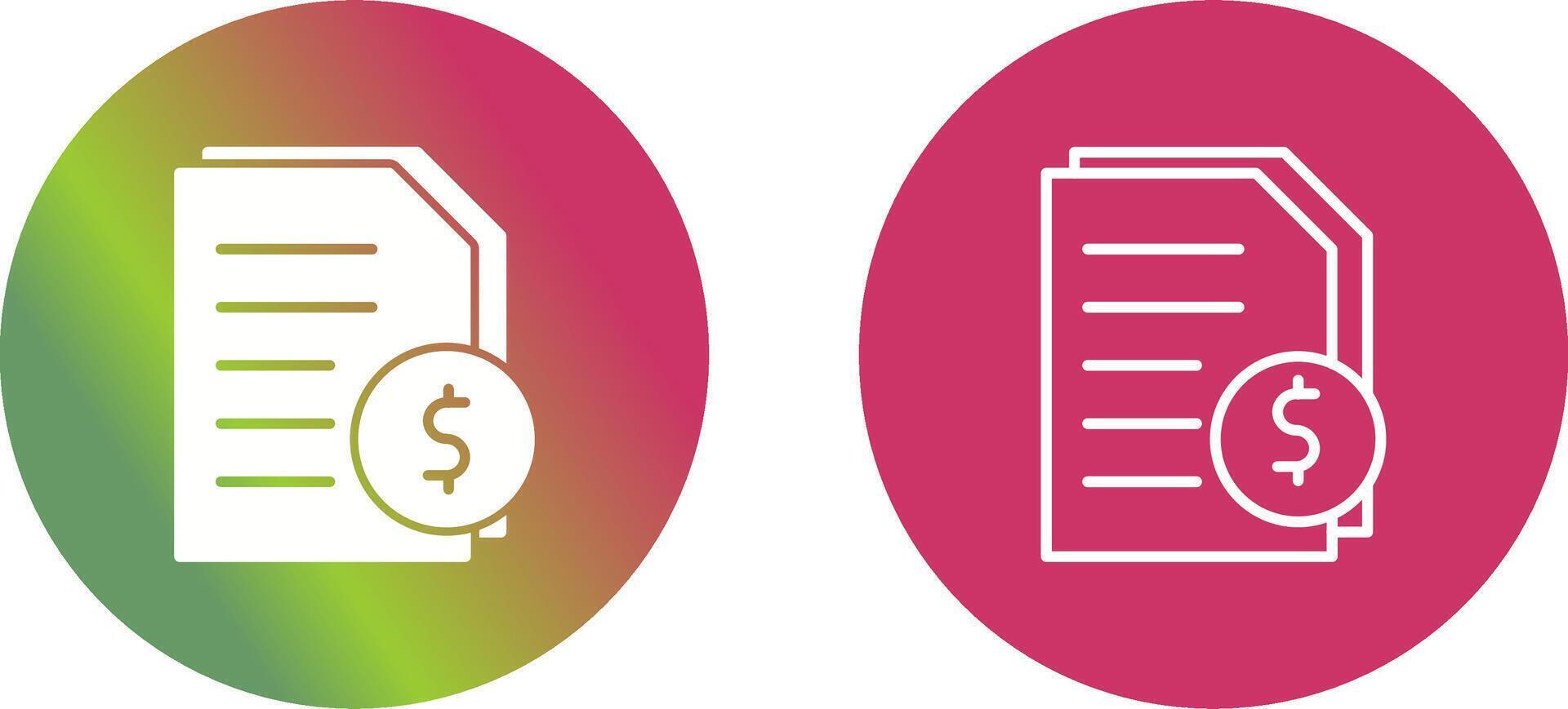 Invoices Vector Icon