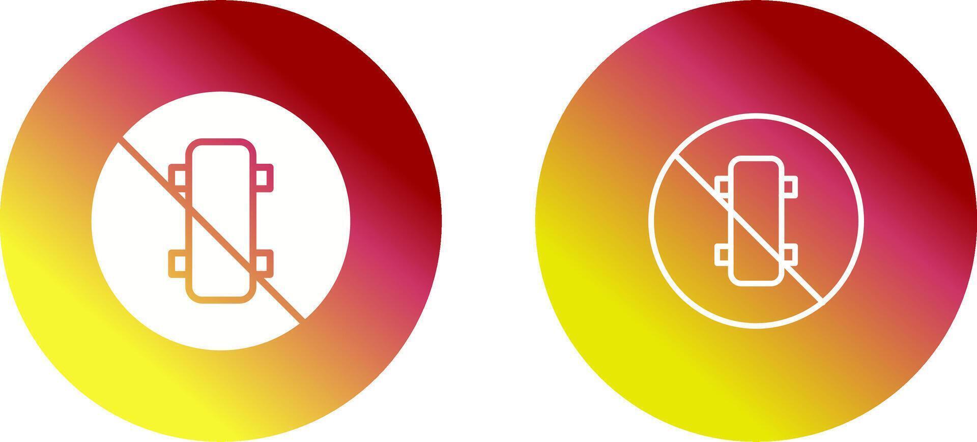 No Skating Vector Icon