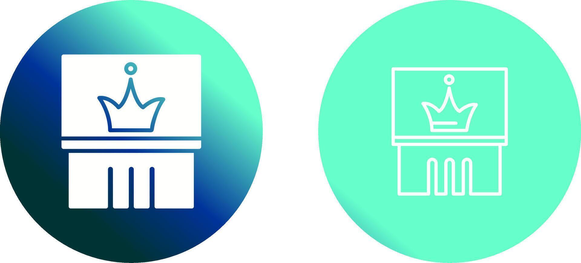 Crown Exhibit Vector Icon