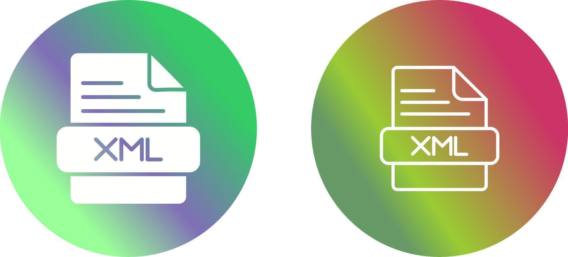 XML Vector Icon