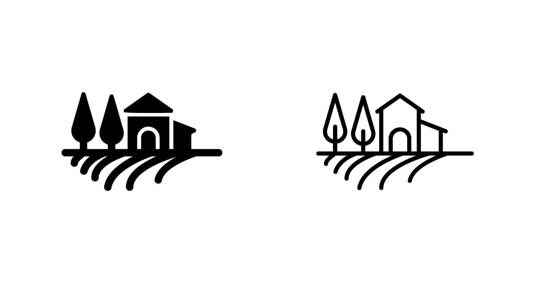 Farm House Vector Icon