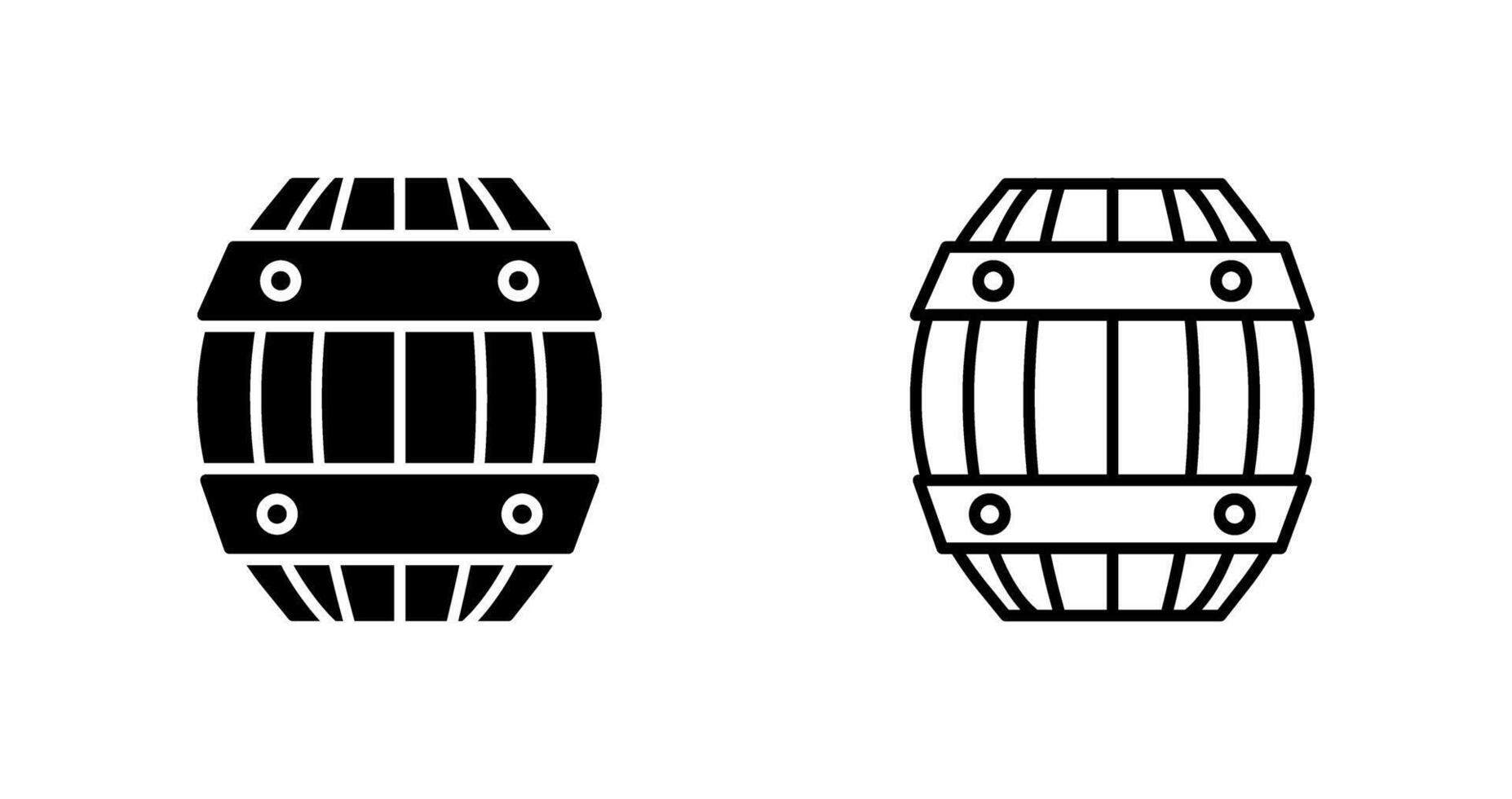 icono de vector de barril