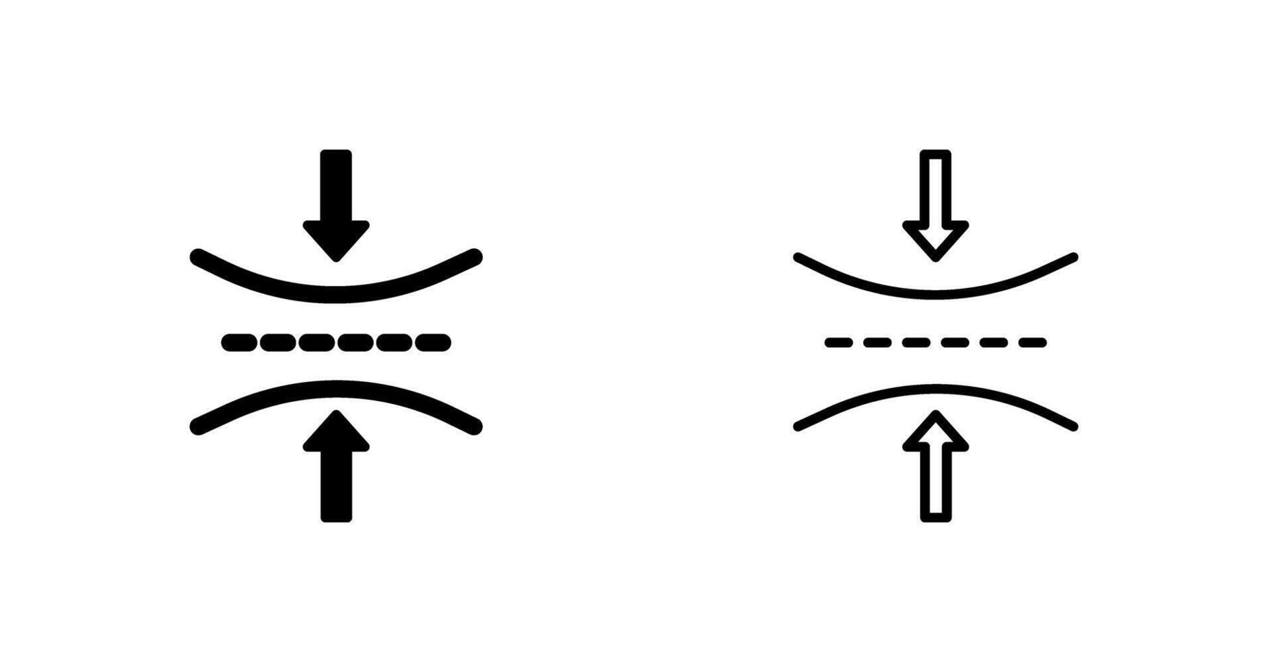 icono de vector de elasticidad