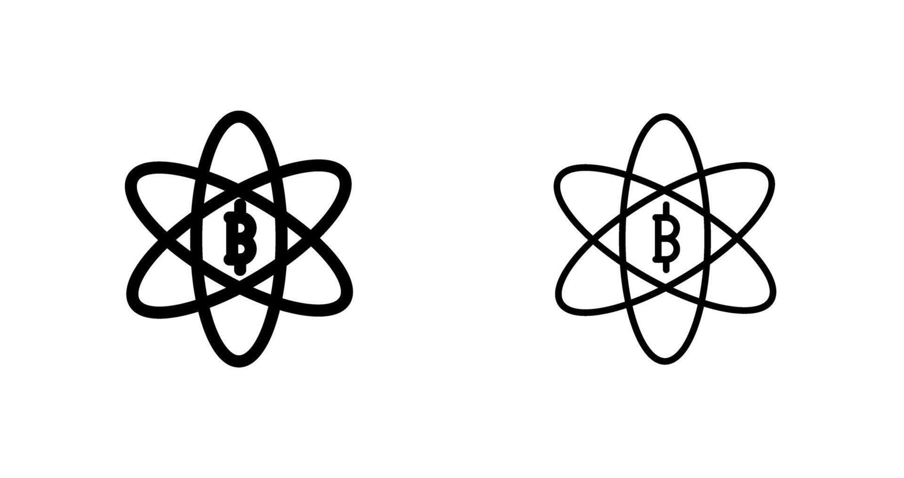 Bitcoin Science Vector Icon