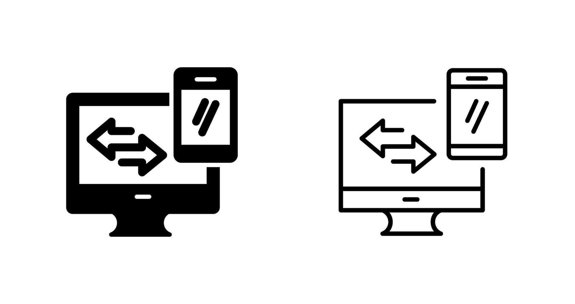 Data Synchronization Vector Icon