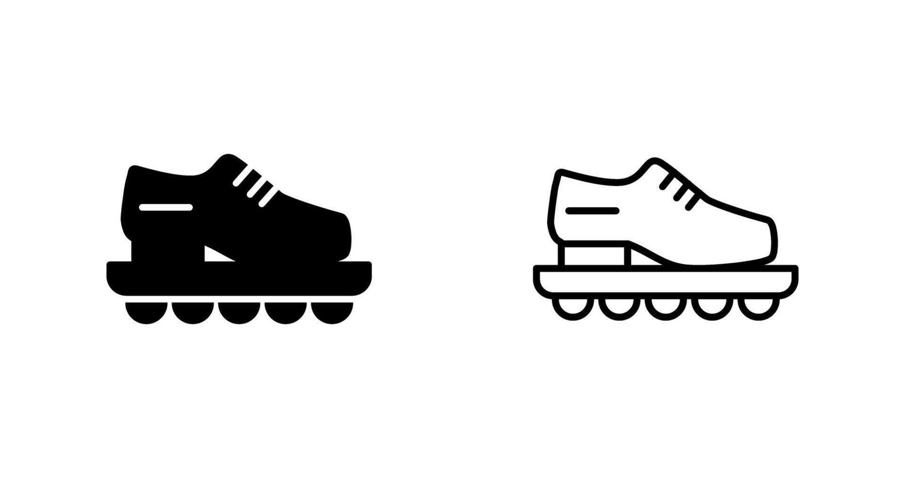 patines, vector, icono vector