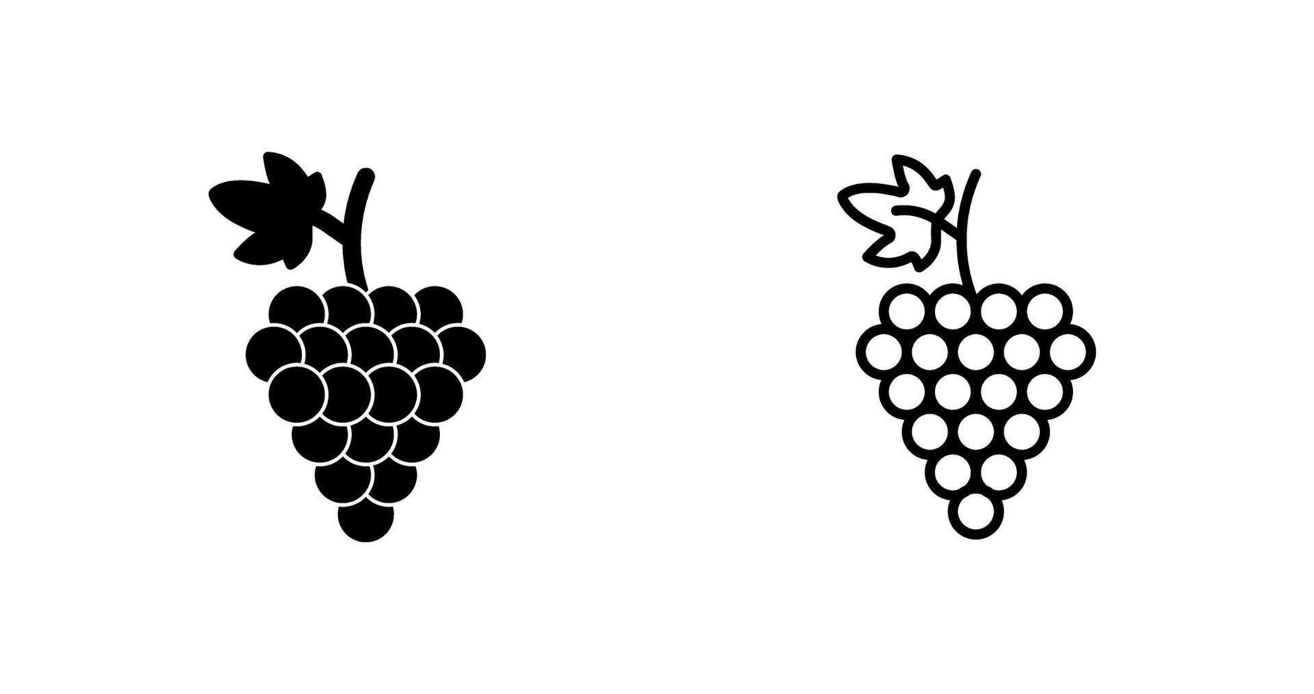 icono de vector de uvas