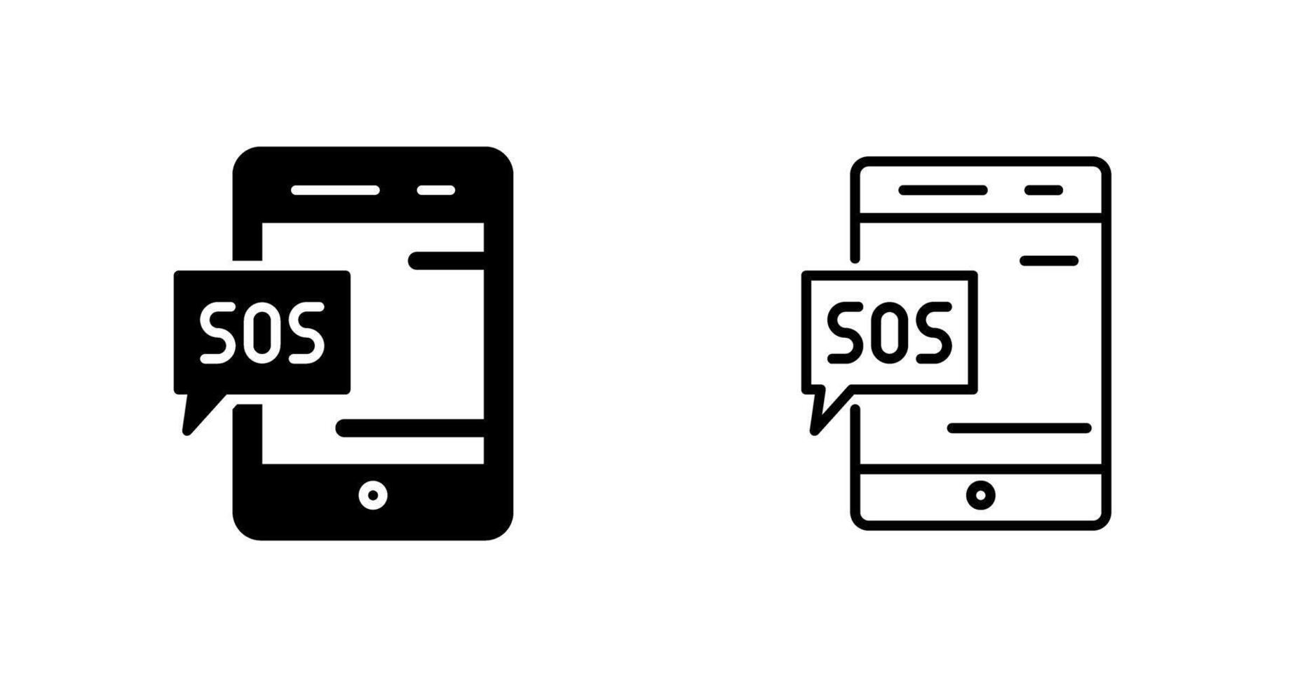 SOS Vector Icon