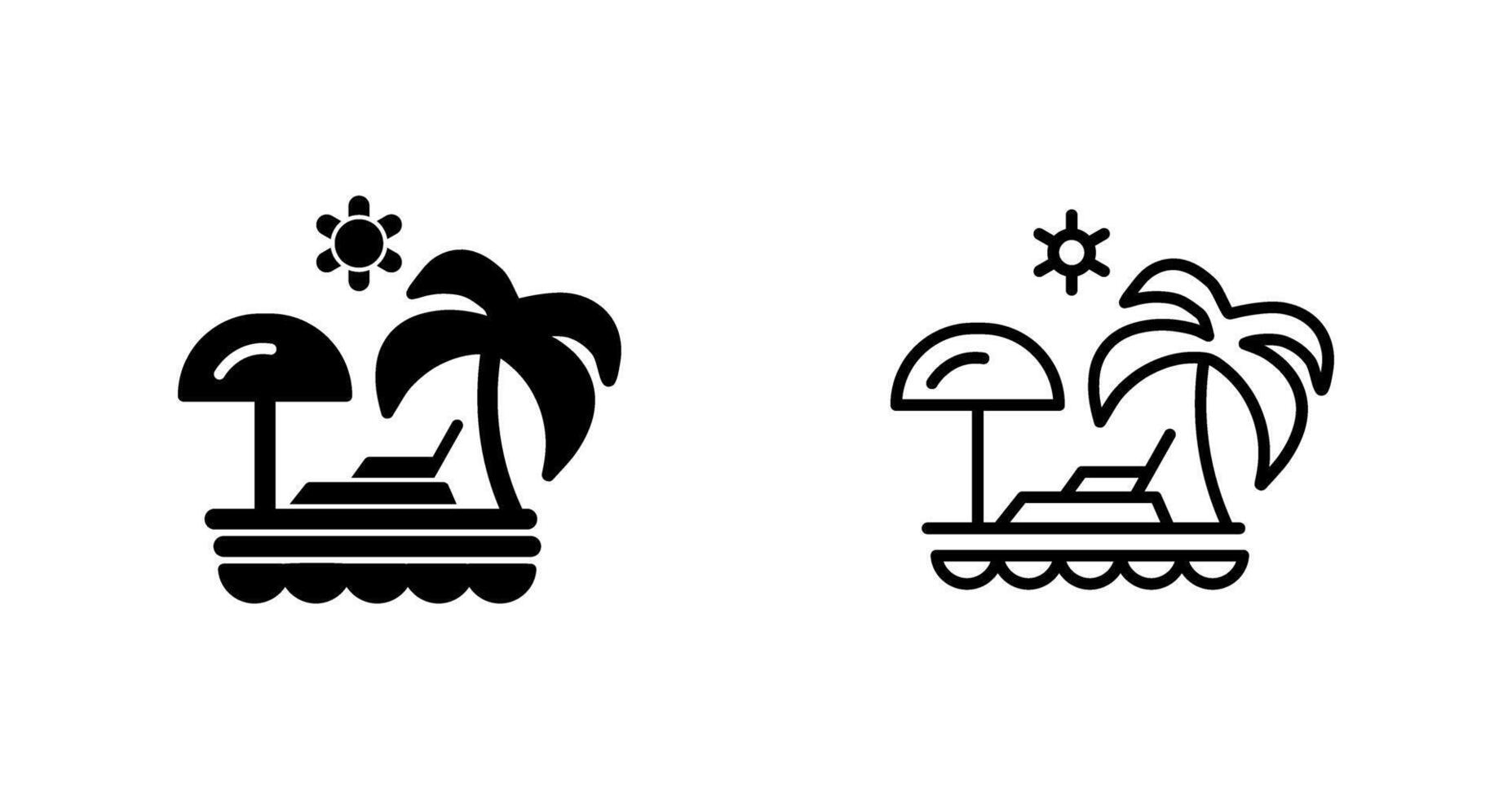Vacation Spots Vector Icon