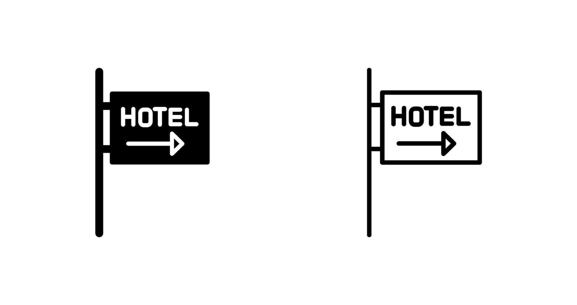 Hotel Sign Vector Icon